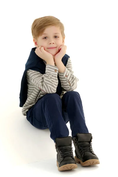 Little Boy Thinking — Stock Photo, Image