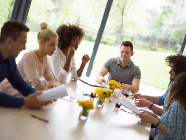 Çok ırklı başlangıç iş takım