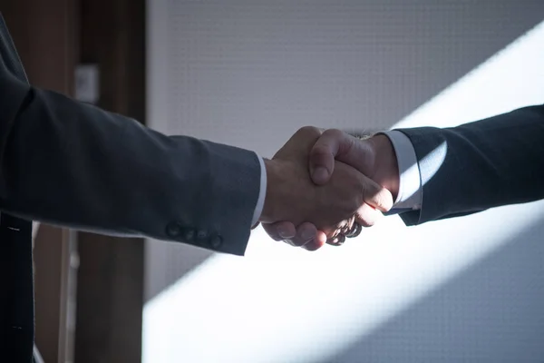 Handshake Close Shot Negotiations Concept — Stock Photo, Image