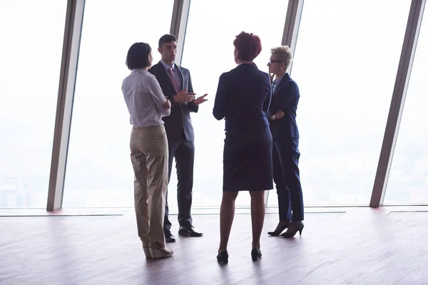 stock image business people group on meeting at modern bright office