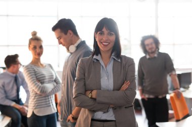 başarılı iş kadını portresi