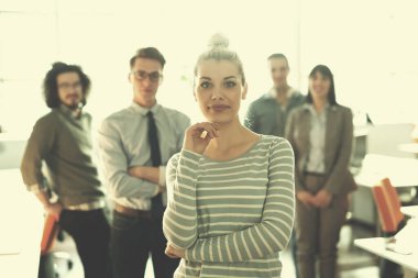 başarılı iş kadını portresi