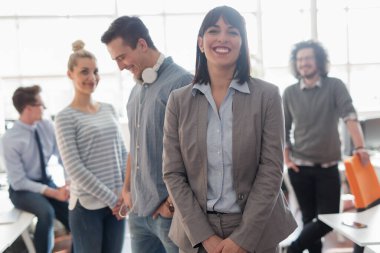 başarılı iş kadını portresi