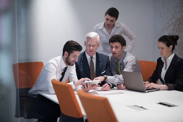 Business People Group Meeting Modern Startup Office — Stock Photo, Image