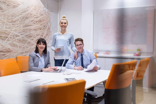 Business Team Meeting Modern Office Building — Stock Photo, Image
