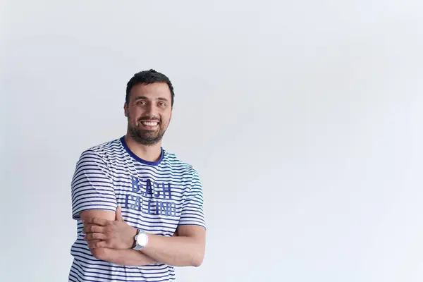Porträtt Casual Startup Affärsman Bär Shirt — Stockfoto