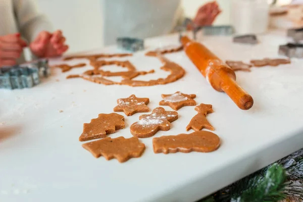 Festliches Essen Kochen Familiäre Kulinarik Weihnachts Und Neujahrstraditionen — Stockfoto