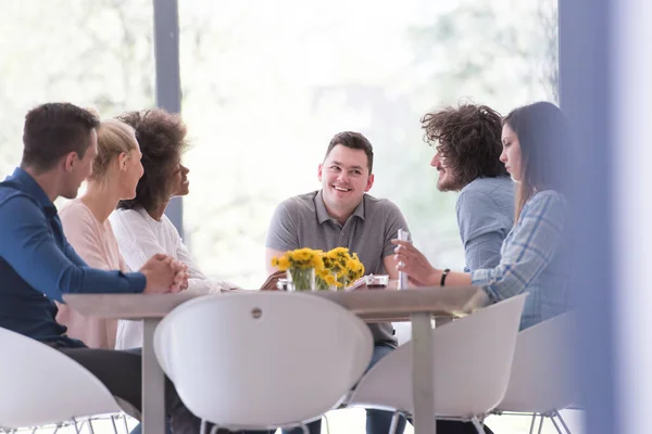 stock image Multiethnic startup business team on meeting