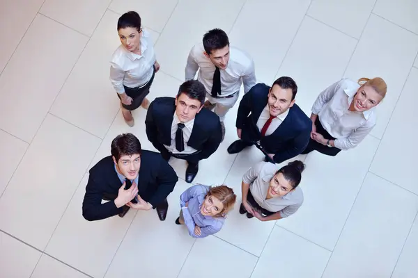 Group of business people in circle