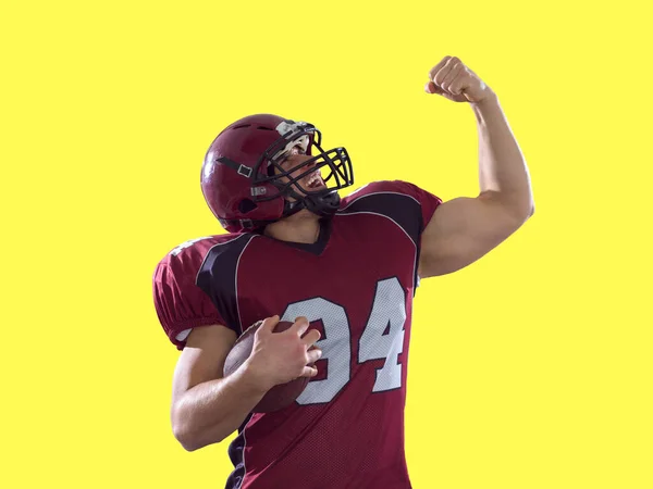 American Football Player Celebrating Royalty Free Stock Images