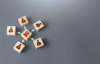 Birbirine bağlı bankalar ve dünya para birimleri para çantaları. Finansal sistem, ulusal rezerv sistemi kavramı. Kredi kaynaklarının uluslararası sermaye piyasalarında cazibesi. Ödünç alıyorum. Yatırım fonları.