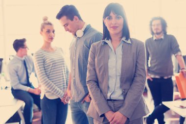 başarılı iş kadını portresi