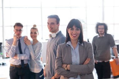 başarılı iş kadını portresi