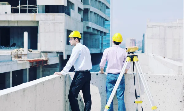 Team Architects Construction Site — Stock Photo, Image