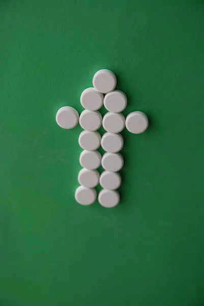 Dose Comprimidos Medicamento Farmacêutico Conceito Cuidados Saúde — Fotografia de Stock