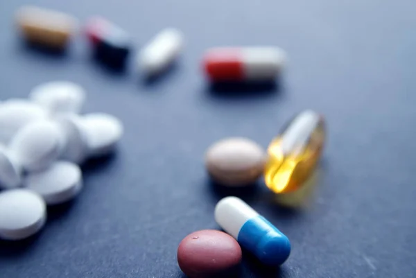Έννοια Της Υγειονομικής Περίθαλψης Φαρμακευτικά Χάπια — Φωτογραφία Αρχείου