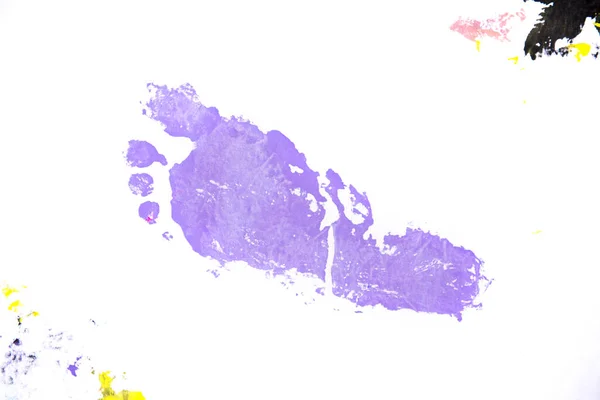 Farbenfrohe Fußabdrücke Auf Weiß — Stockfoto