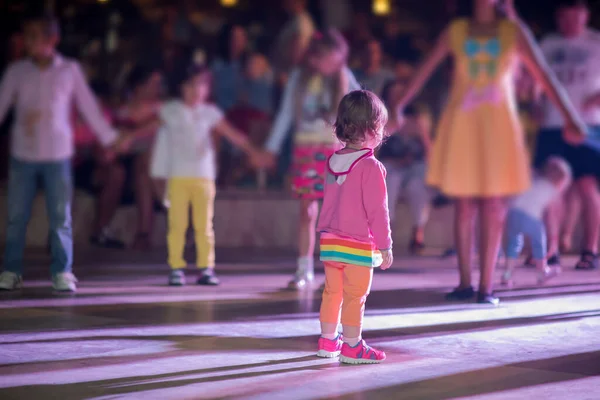 Klein Meisje Dansen Kinderen Disco — Stockfoto