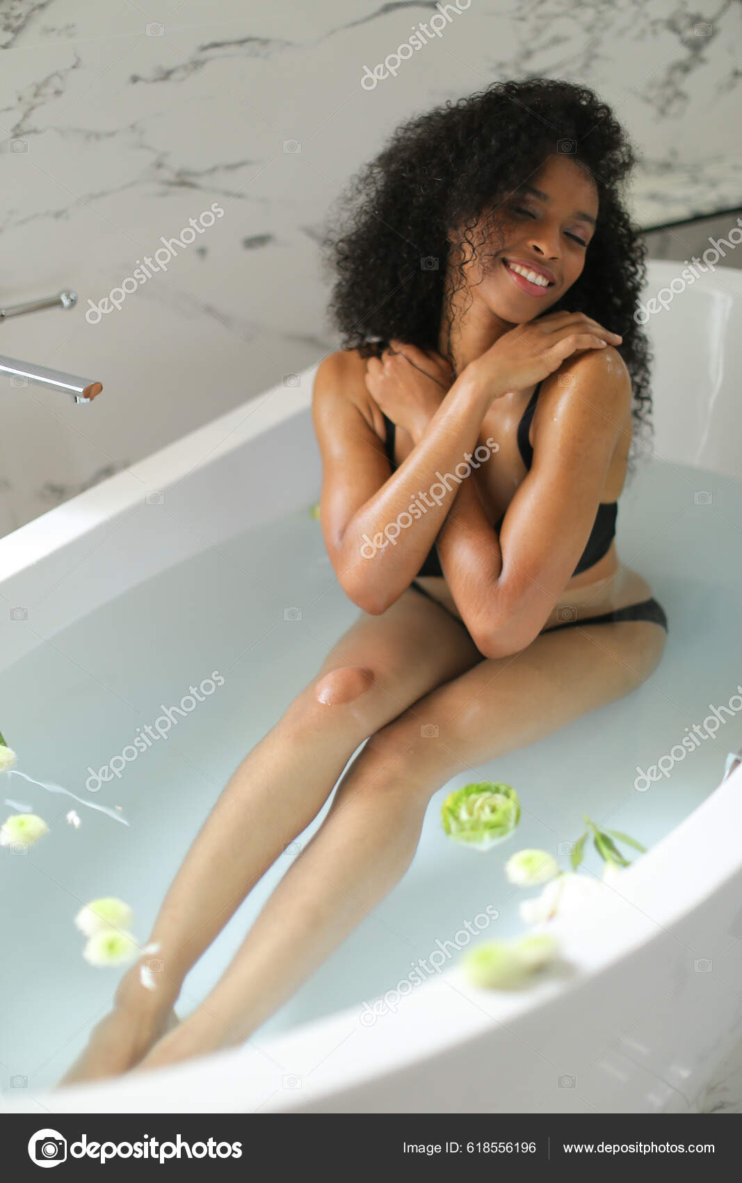 African Woman Wearing Underwear And Bathrobe Stock Photo, Picture and  Royalty Free Image. Image 35677116.