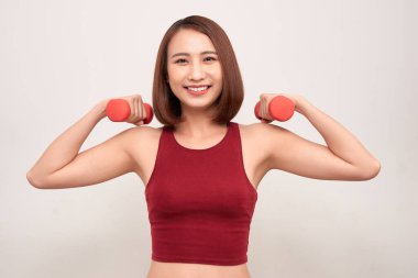 Kadın ile Halter egzersiz