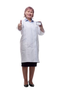 Kalifiye bir doktor ve kartviziti var..