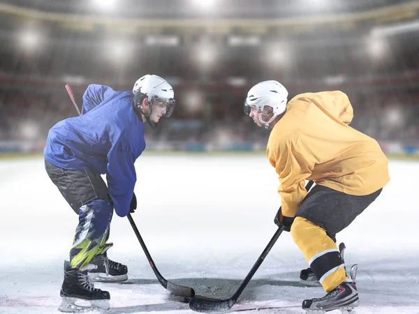 Jugadores Hockey Sobre Hielo — Foto de Stock