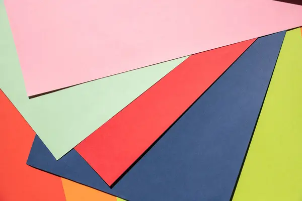 Цветной Бумаги Графический Геометрический Креативный Бумажный Фон Искусство Яркая Цветовая — стоковое фото