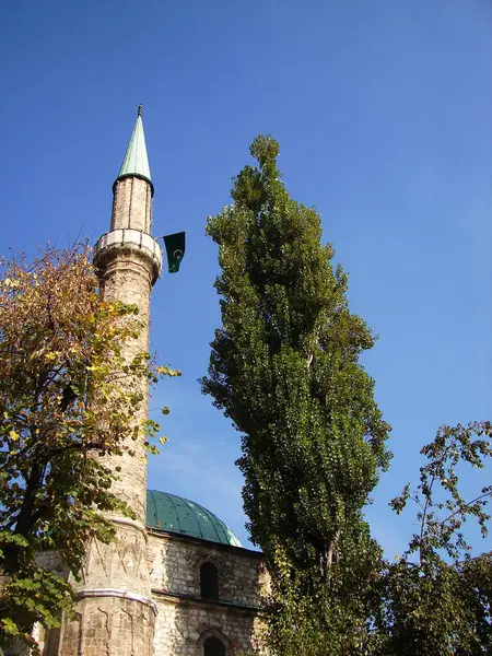 Hermosa Torre Histórica Islam Mezquita — Foto de Stock
