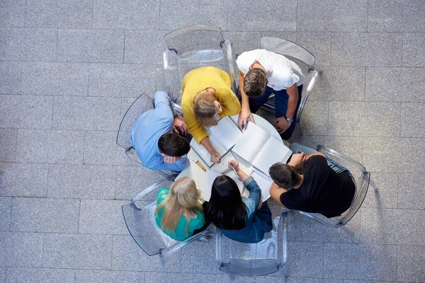 Group Students Top View — Stock Photo, Image