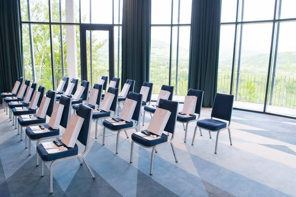 Modern Konferenslokal Interiör Innan Ett Företagsseminarium — Stockfoto