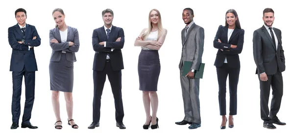 Collage Mixed Age Group Focused Business Professionals — Stock Photo, Image