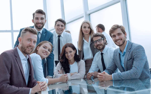 Professional Team Young Business People Sitting Table — Stock Photo, Image