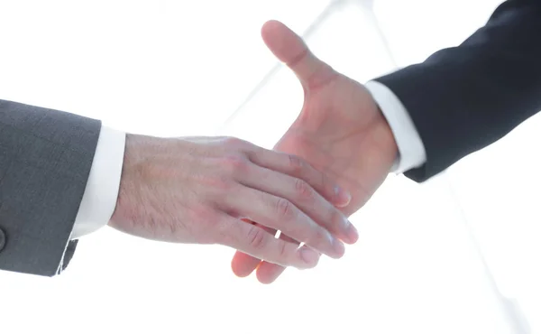 Zwei Geschäftsleute Geben Sich Die Hand — Stockfoto