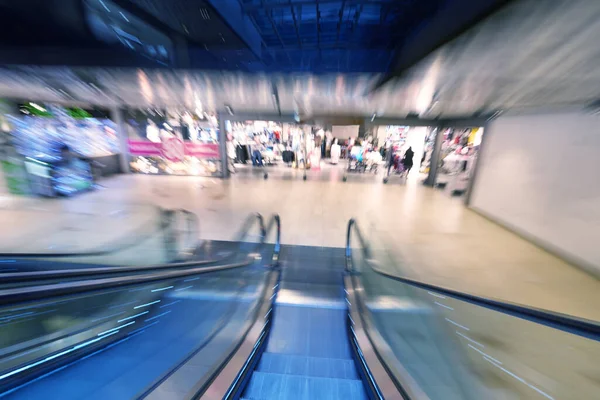 Shopping Mall Escalators Building Interior — Foto de Stock