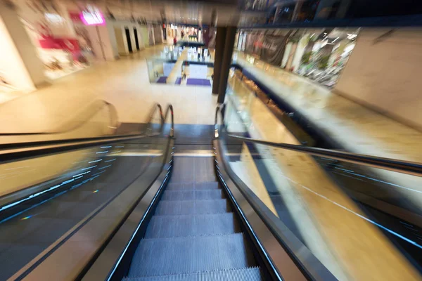Winkelcentrum Roltrappen Gebouw Interieur — Stockfoto