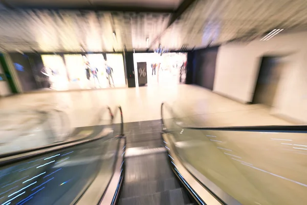 Shopping Mall Escalators Building Interior — Foto de Stock