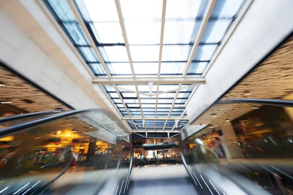 Shopping Mall Escalators Building Interior — Stockfoto