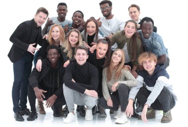 Bir grup güzel genç insan.