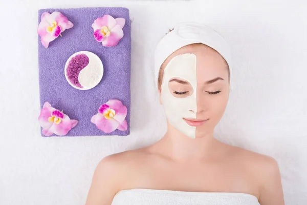 Gesichtsmaske Wellness Beauty Behandlung Hautpflege — Stockfoto