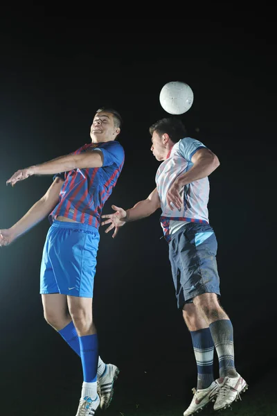 Joueurs Football Compétition Pour Ballon — Photo