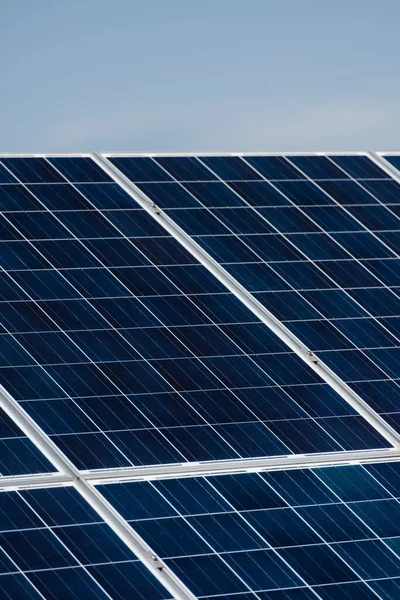 Paneles Solares Central Eléctrica — Foto de Stock