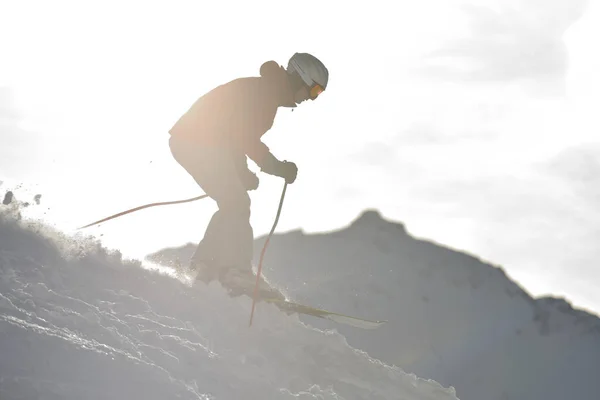 Skiing Now Winter Season — Stock Photo, Image