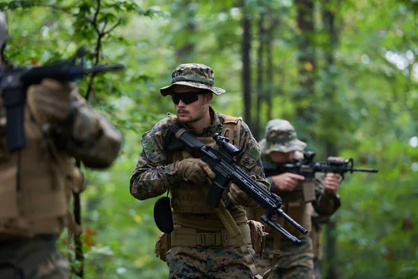 Modern Krigföring Soldater Trupp Strid — Stockfoto