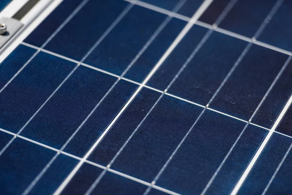 Elektrik Santralindeki Güneş Panelleri — Stok fotoğraf
