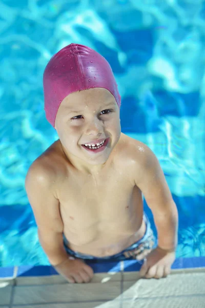Happy Child Swimming Pool — Stock Photo, Image