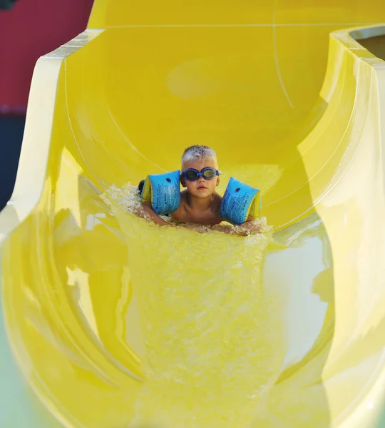 Water Slide Fun Outdoor Pool — Stock Photo, Image