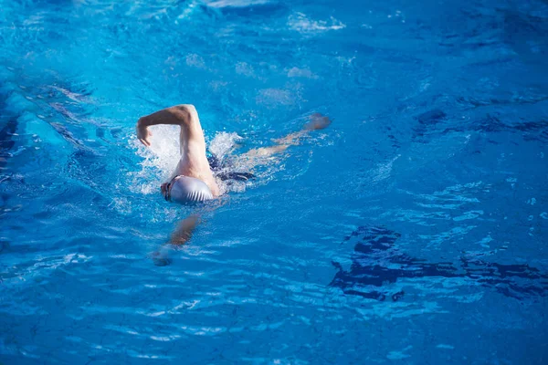 Schwimmer Turnen Hallenbad — Stockfoto