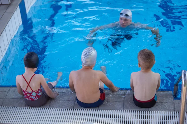 Child Group Swimming Pool School Class — Stock Photo, Image