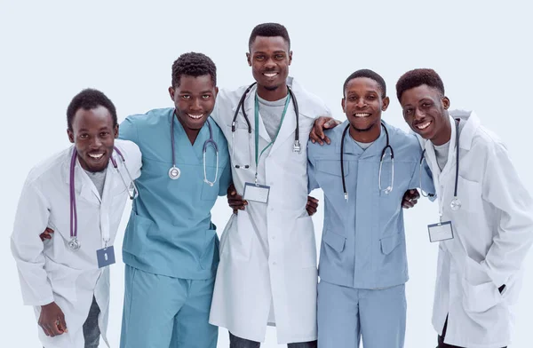 Multinational Group Doctors Interns Standing Together — Stock Photo, Image