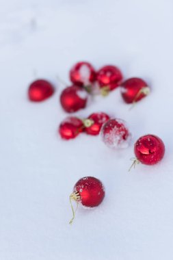 Yeni yılın yakın plan çekimleri ve arka plan için Noel dekorasyonu